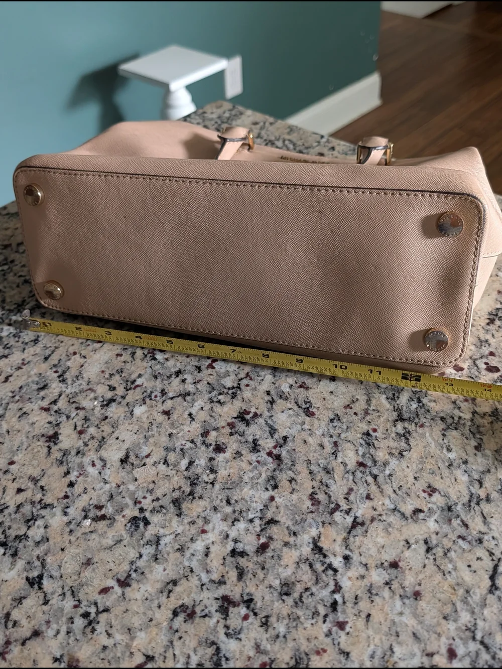 Michael Kors Savannah Medium Saffiano Leather Satchel Bag-Nude Pink